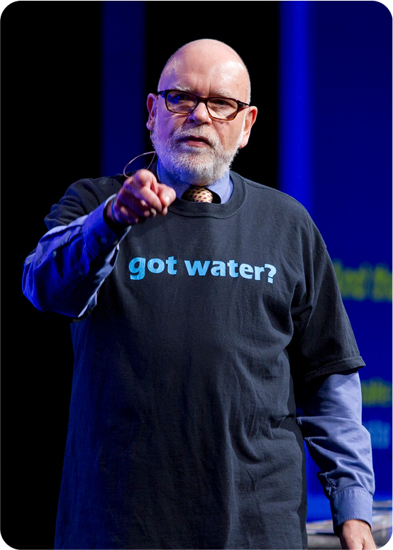 Dr. Michael Campana receiving awards and recognition for contributions to water science