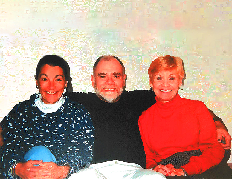 Dr. Michael Campana with sisters Ann and Ellen Campana, family photo